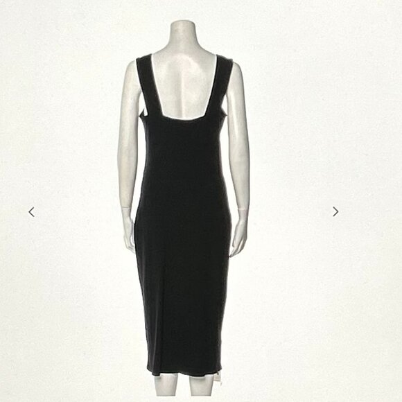 Reformation Square Neckline Midi Length Sheath Dress Size: XL - Picture 2 of 12